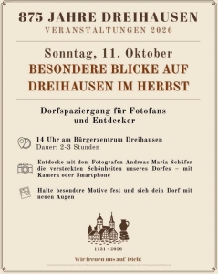 Besondere Blicke auf Dreihausen Herbst