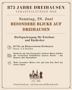 Besondere Blicke auf Dreihausen